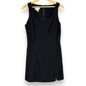 Vintage 90s Deadstock Excess Mini Sexy Black Dress Medium Sheath Witchy Goth USA